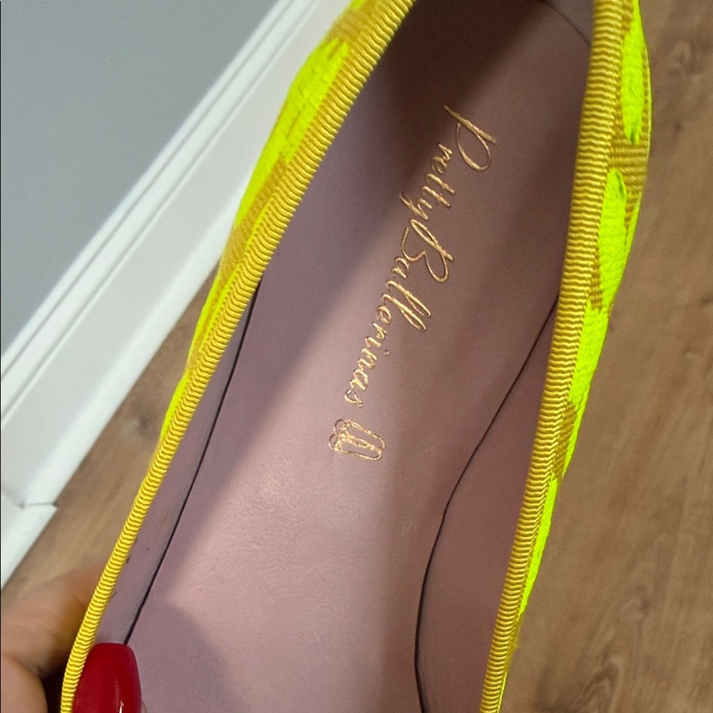 Pretty Ballerinas Neon Yellow Flats - Picture 5 of 8
